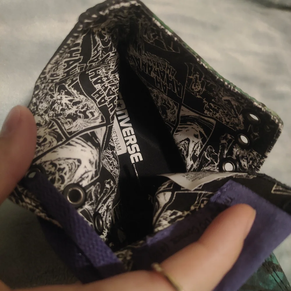 Men's High-Top Joker Athletic Shoes - Black and Purple - Picture 5 of 7